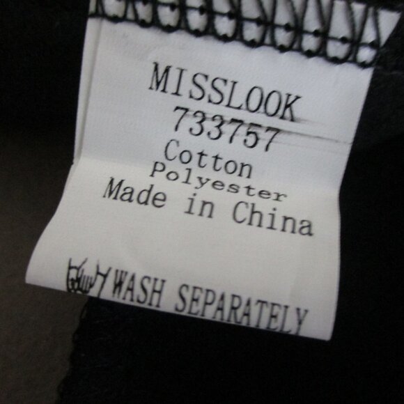 MISSLOOK Hooded Jacket Womens Size L Unlined Black Beige Orange Preppy Fall NEW - Picture 7 of 7